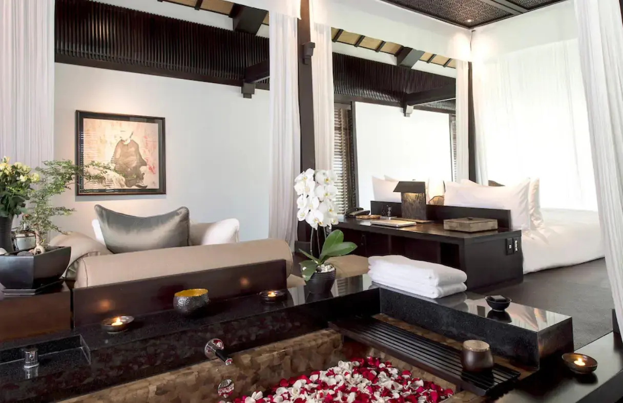 Nội thất villa 1 phòng ngủ tại Four Seasons Resort The Nam Hai – thiết kế Việt pha hiện đại
