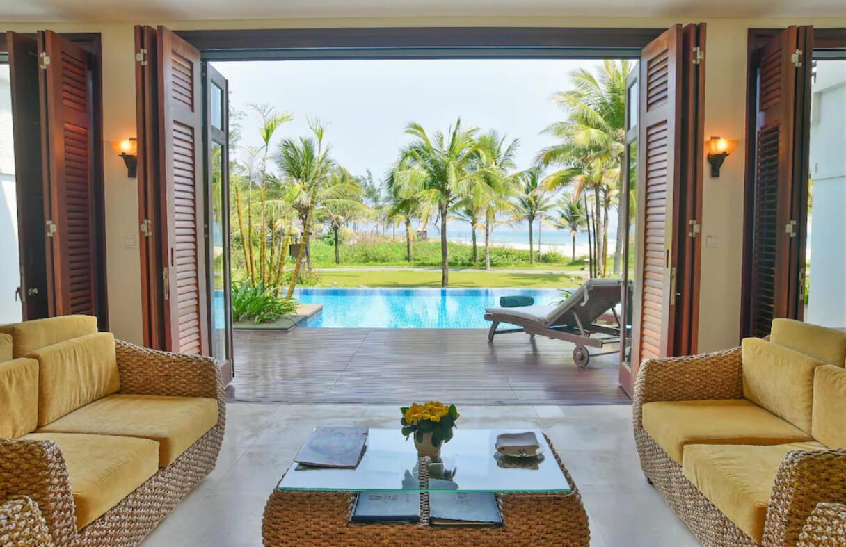 Private swimming pool at Furama Villas Da Nang offering exclusive relaxation