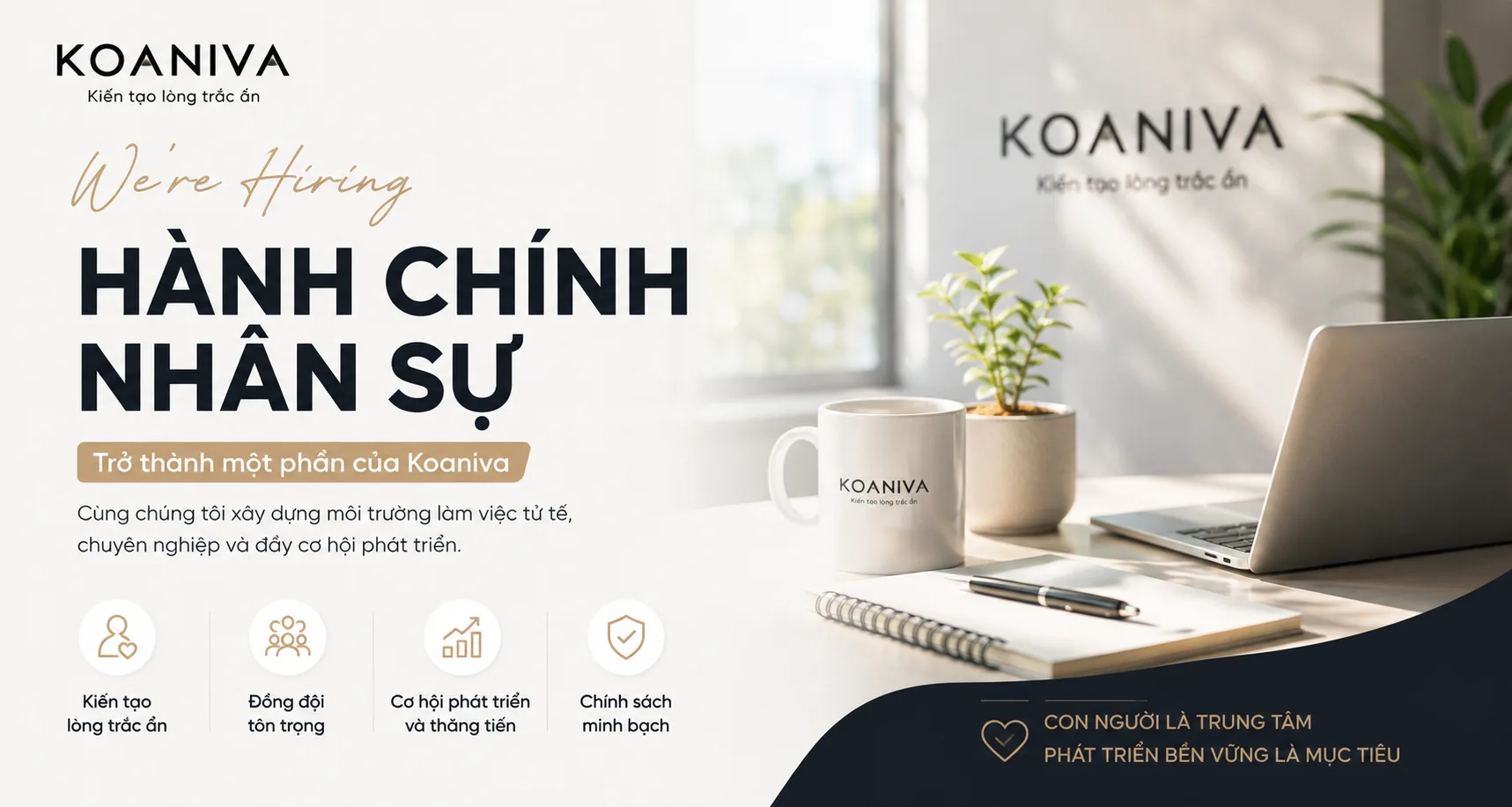KOANIVA TUYỂN DỤNG  HÀNH CHÍNH NHÂN SỰ