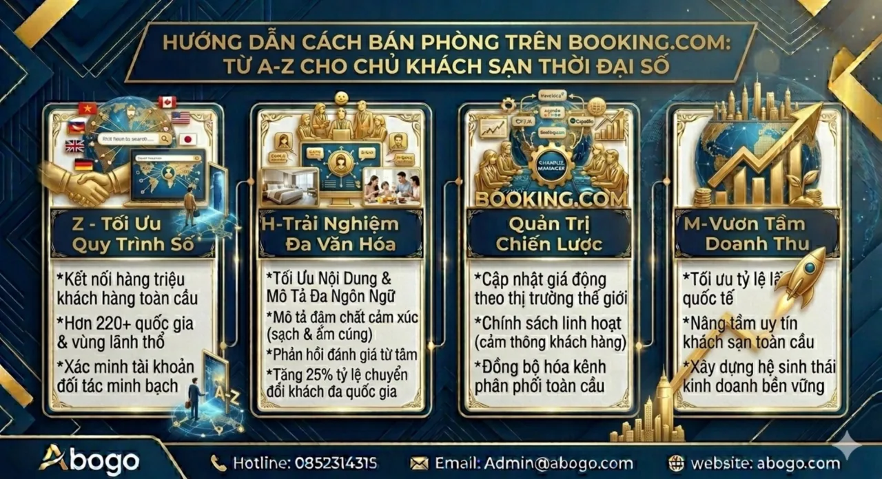 Hướng Dẫn Cách Bán Phòng Trên Booking.com: Từ A-Z Cho Chủ Khách Sạn Thời Đại Số