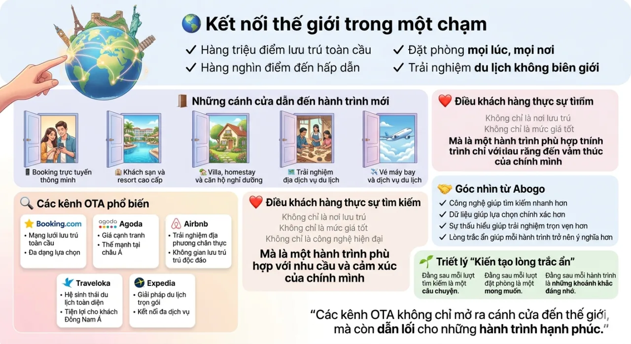 Các Kênh OTA Phổ Biến Nhất: Bản Đồ Dẫn Lối Cho Hành Trình Hạnh Phúc