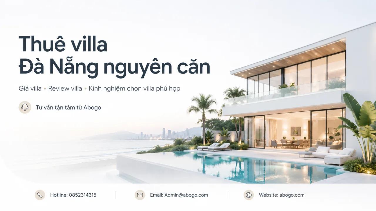 Thuê villa Đà Nẵng nguyên căn: Bảng giá, kinh nghiệm chọn villa và review thực tế từ Koaniva