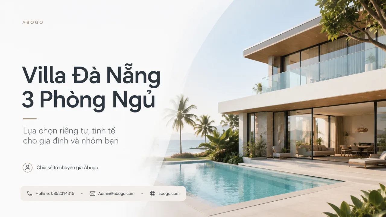 Villa Đà Nẵng 3 phòng ngủ: lựa chọn vừa đủ riêng tư, vừa đủ ấm áp cho kỳ nghỉ trọn vẹn