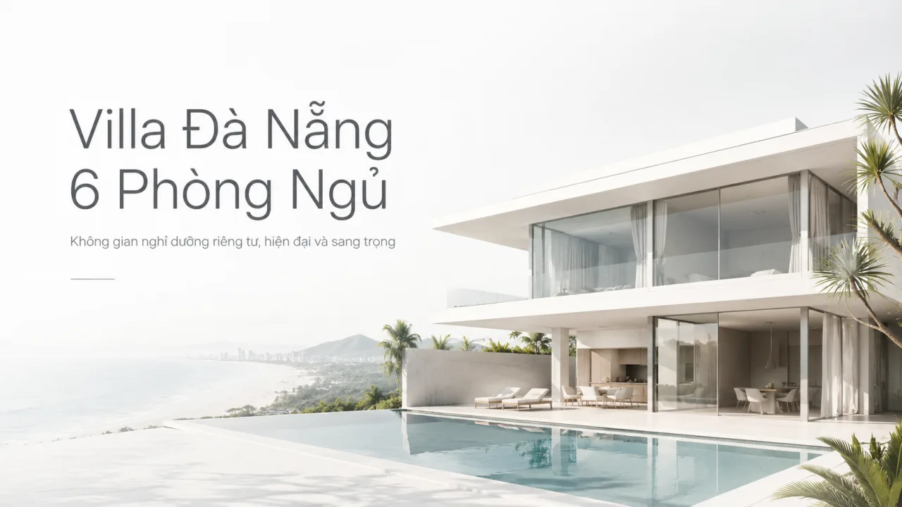 Villa Đà Nẵng 6 phòng ngủ: Không gian nghỉ dưỡng riêng tư cho gia đình, nhóm bạn và doanh nghiệp