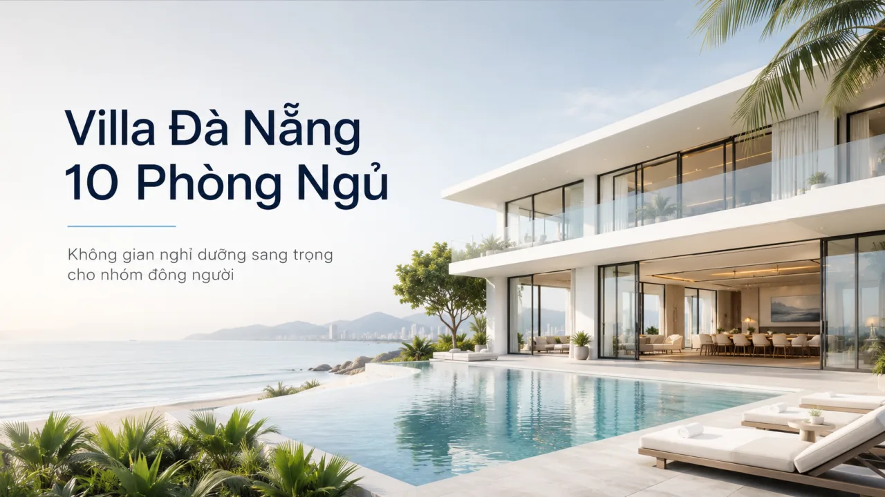 Thuê villa Đà Nẵng 10 phòng ngủ: Giá bao nhiêu, phù hợp nhóm nào, review chi tiết từ Koaniva