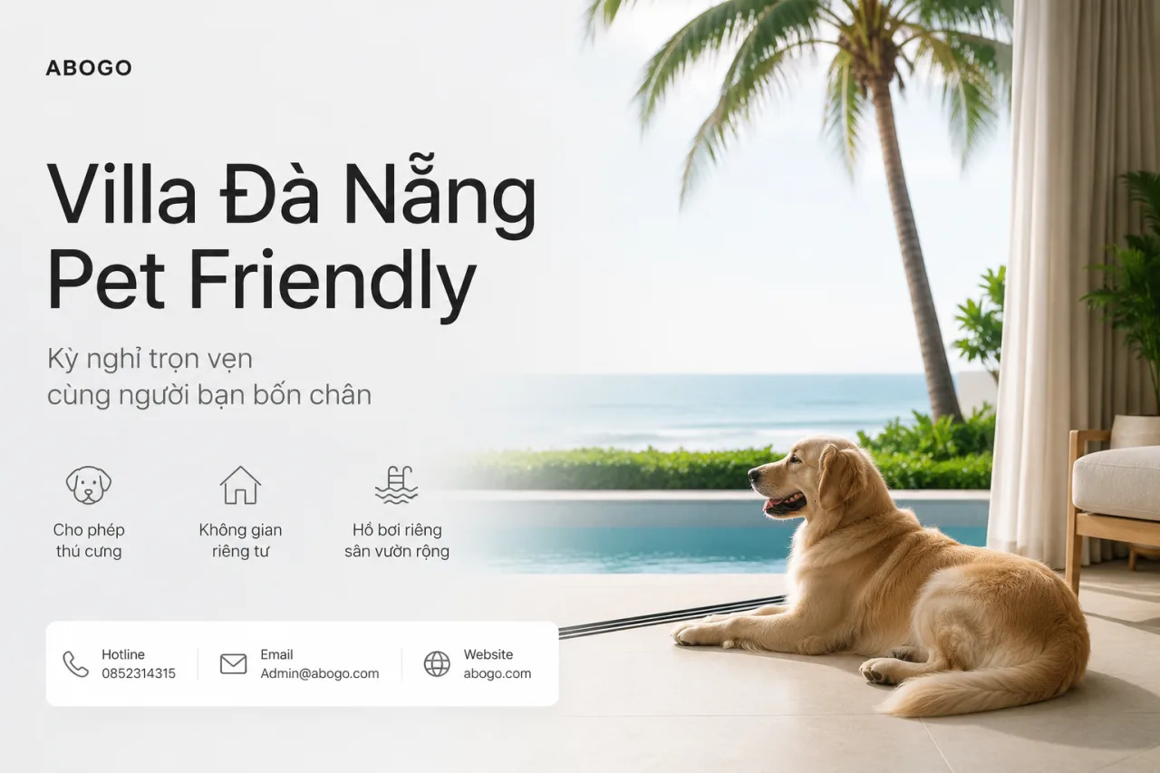Villa Đà Nẵng Pet Friendly – Không Chỉ Là Kỳ Nghỉ, Mà Là Hành Trình Trọn Vẹn Cùng Người Bạn Bốn Chân