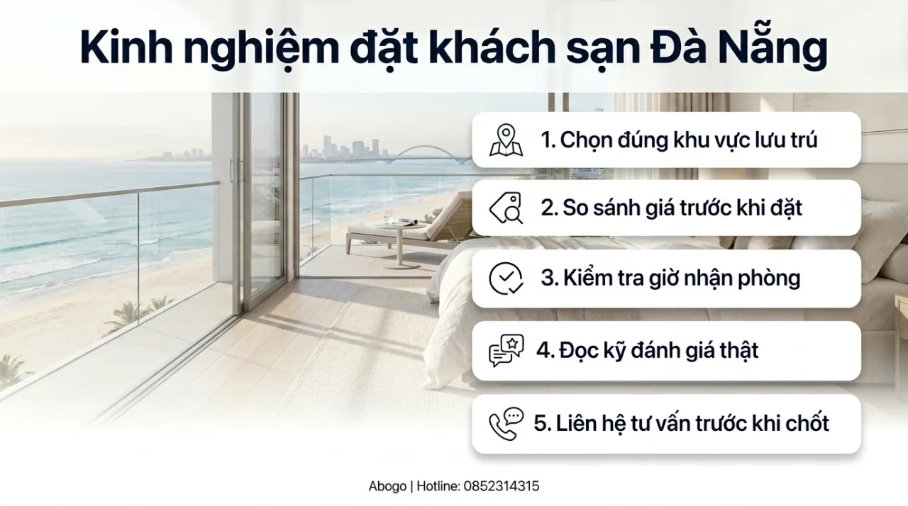 Kinh nghiệm đặt khách sạn Đà Nẵng: Chọn đúng nơi ở để chuyến đi nhẹ nhàng hơn