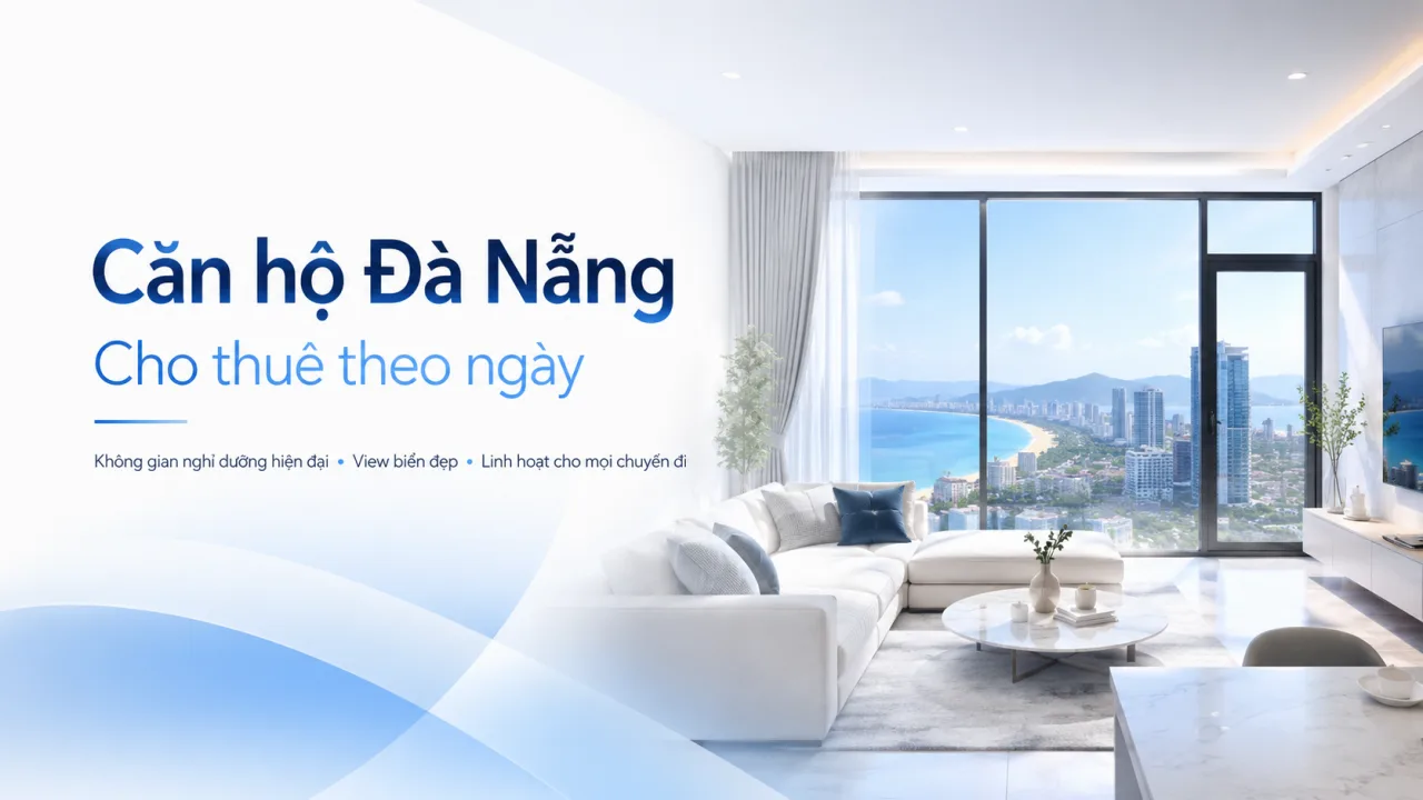 Căn hộ Đà Nẵng cho thuê theo ngày: Lựa chọn linh hoạt cho kỳ nghỉ, công tác và trải nghiệm sống gần biển