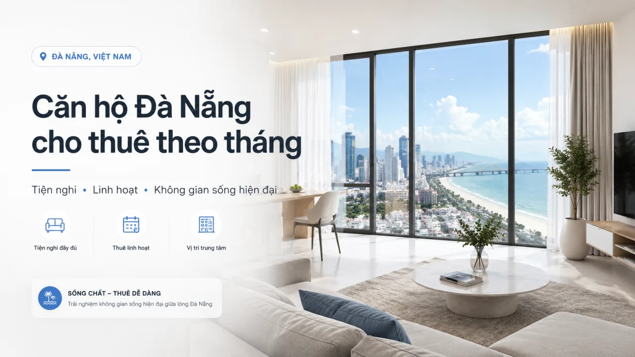 Căn hộ Đà Nẵng cho thuê theo tháng: Giải pháp ở lâu dài, riêng tư và tiết kiệm hơn cho người cần một nơi thật sự dễ sống