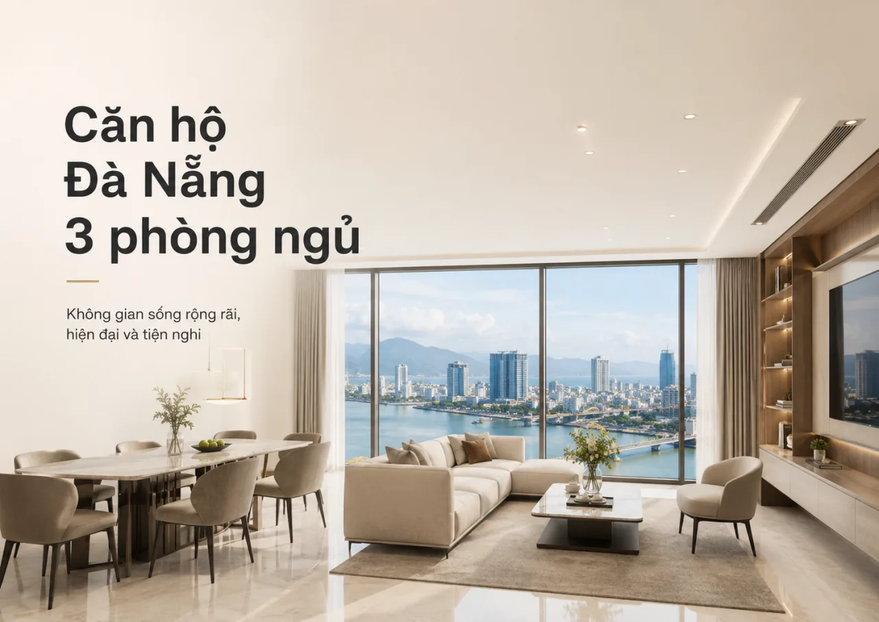 Căn hộ Đà Nẵng 3 phòng ngủ: Không gian rộng hơn cho gia đình, nhóm bạn và kỳ nghỉ dài ngày