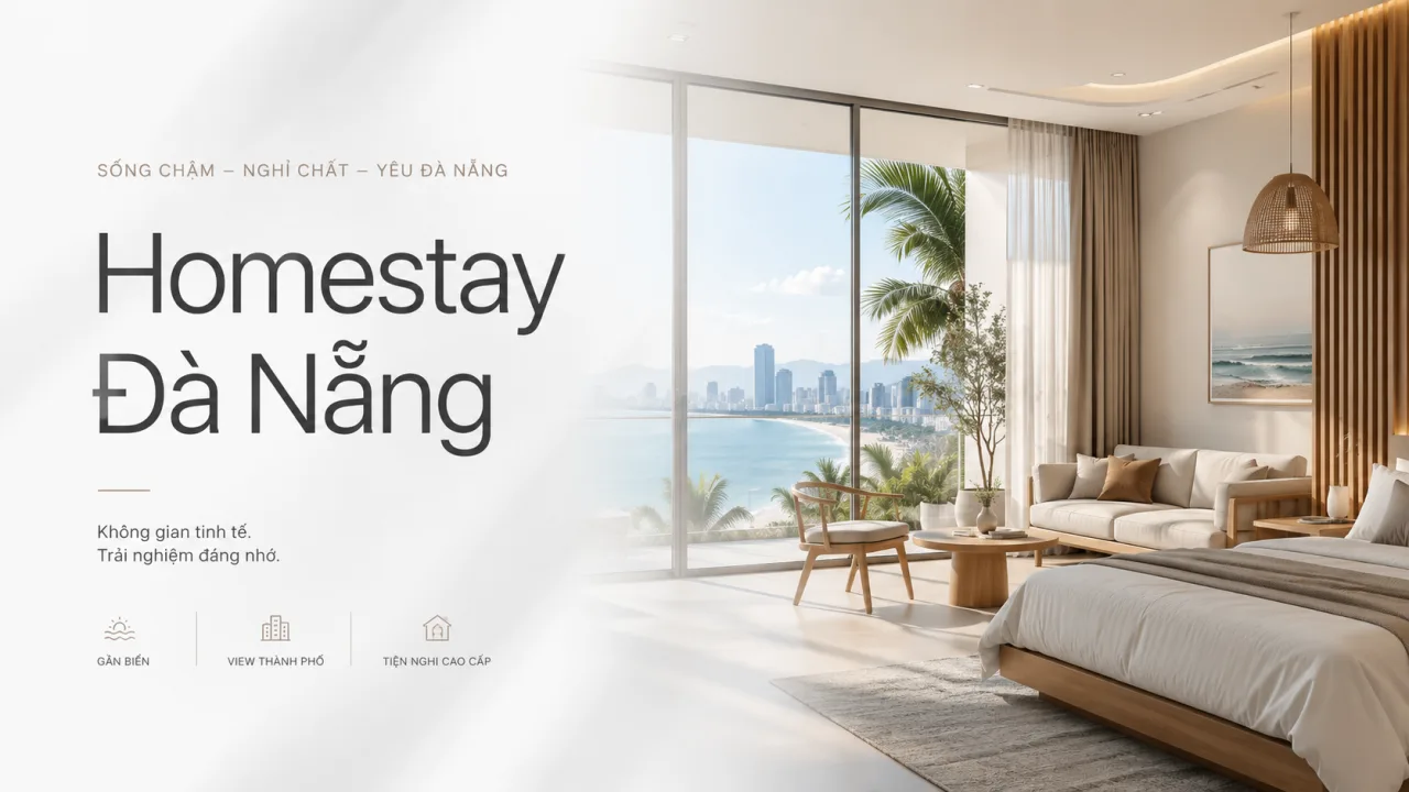 Homestay Đà Nẵng: Kinh nghiệm chọn nơi ở đẹp, tiện nghi và phù hợp nhất cho chuyến đi