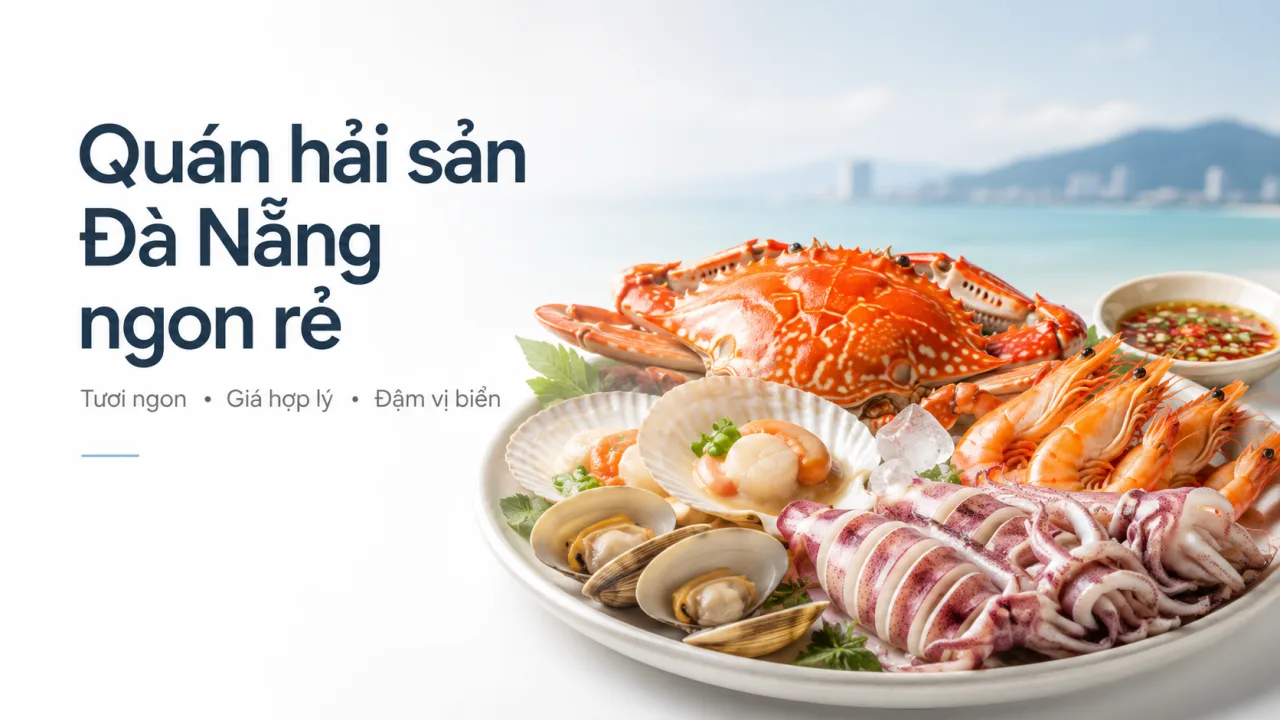 Quán hải sản Đà Nẵng ngon rẻ: Gợi ý địa chỉ, món nên gọi và kinh nghiệm ăn không lo “hớ”