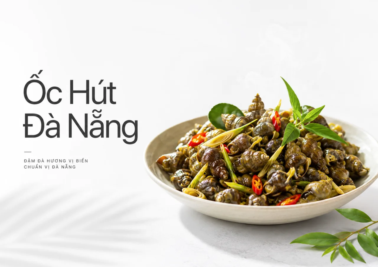 Ốc hút Đà Nẵng: Món ăn vặt cay thơm, dân dã và đáng thử khi đến thành phố biển