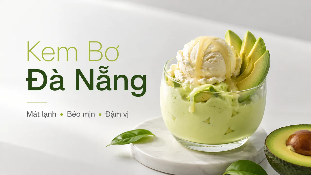 Kem bơ Đà Nẵng: Món ngọt mát lành nên thử khi ghé thành phố biển
