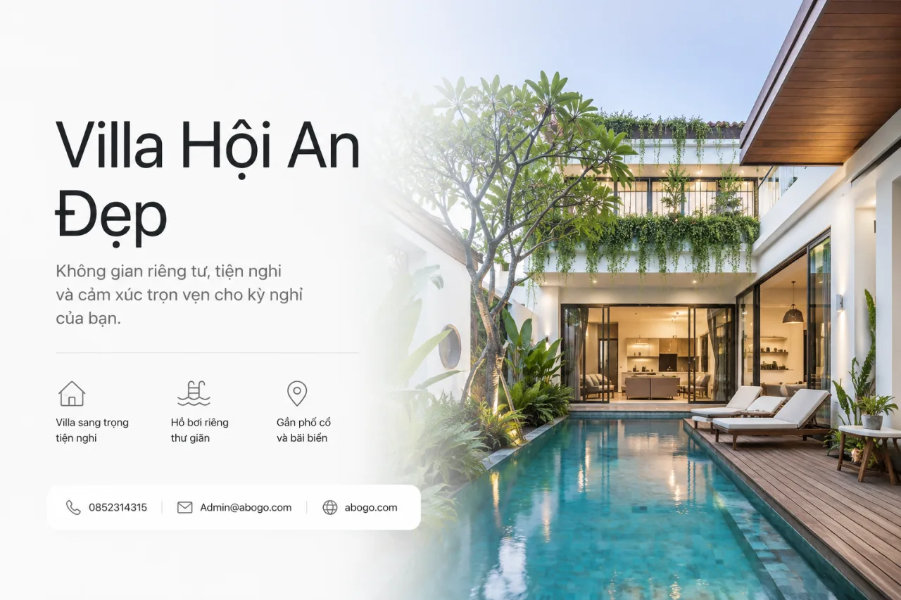 Villa Hội An Đẹp: Review Kinh Nghiệm Đặt Villa Riêng Tư, Sang Trọng Và Phù Hợp Cho Kỳ Nghỉ Trọn Vẹn