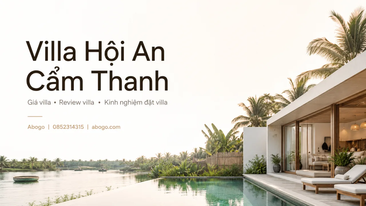 Villa Hội An Cẩm Thanh – Review Kinh Nghiệm Đặt Villa Nghỉ Dưỡng Gần Rừng Dừa, Yên Bình Và Riêng Tư