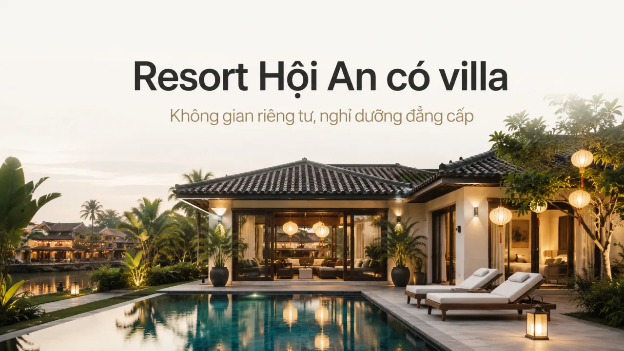Resort Hội An có villa: Cách chọn nơi nghỉ riêng tư, đẹp và đáng tiền cho kỳ nghỉ trọn vẹn