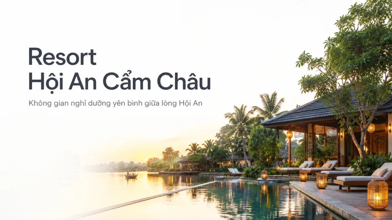 Resort Hội An Cẩm Châu: Gợi ý chọn nơi nghỉ yên bình, gần phố cổ và thuận tiện khám phá Hội An