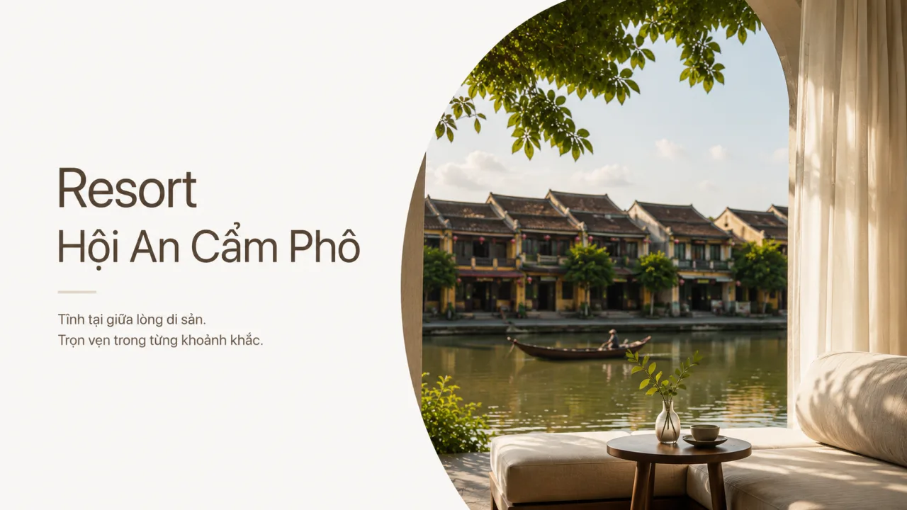 Resort Hội An Cẩm Phô: Gợi ý chọn nơi nghỉ gần phố cổ, tinh tế và thuận tiện cho kỳ nghỉ trọn vẹn
