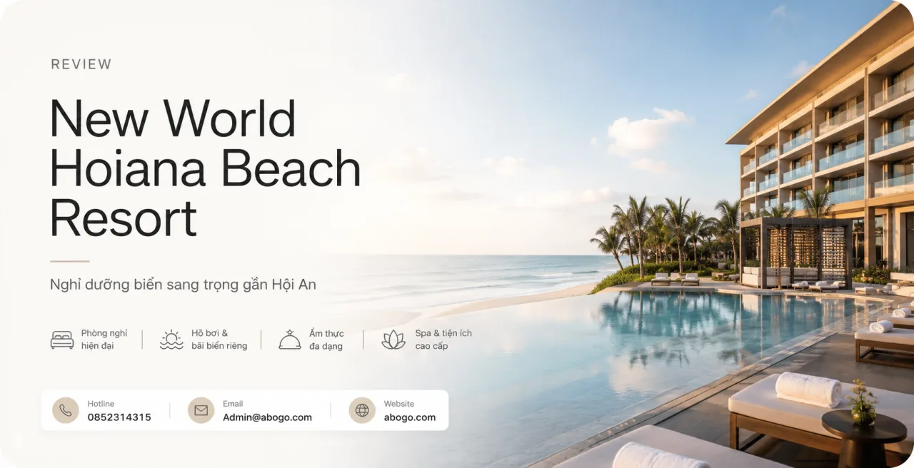 Review New World Hoiana Beach Resort – Khu Nghỉ Dưỡng Biển Sang Trọng Gần Hội An Cho Gia Đình, Cặp Đôi Và Kỳ Nghỉ Cao Cấp