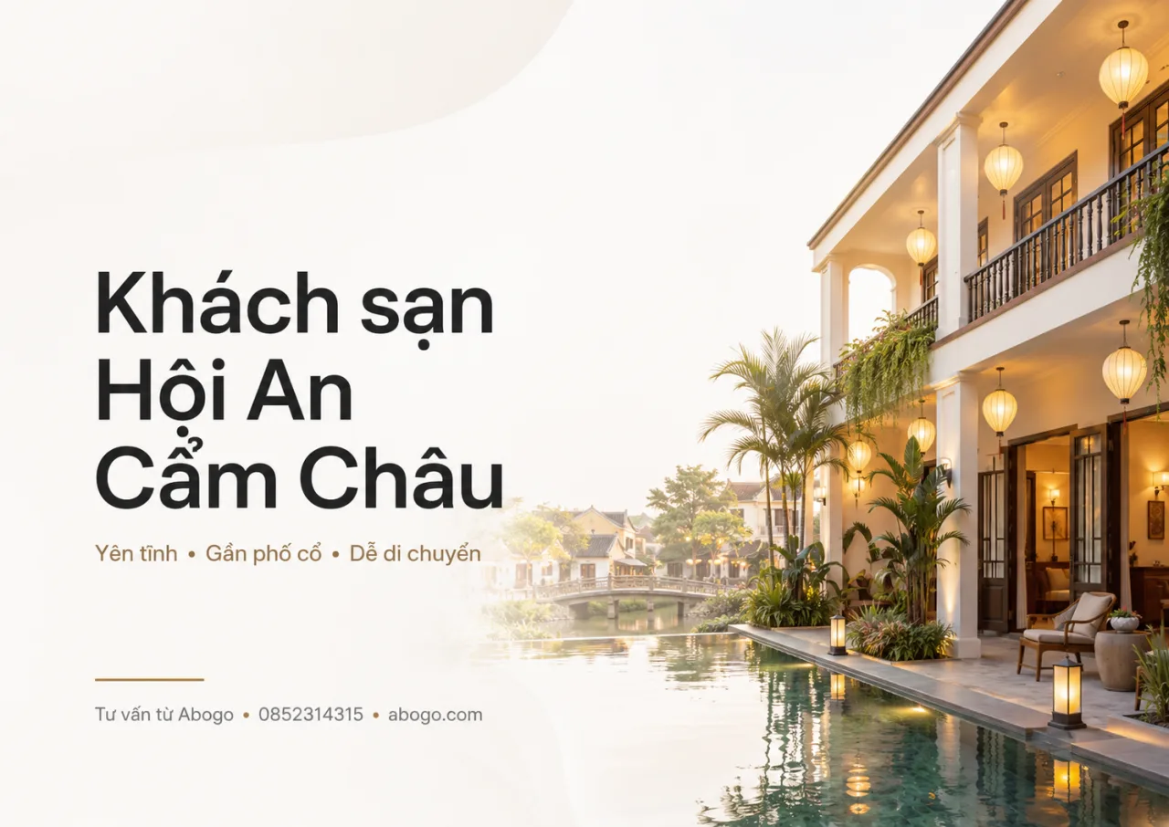Khách sạn Hội An Cẩm Châu: Kinh nghiệm chọn nơi lưu trú yên tĩnh, gần phố cổ và dễ di chuyển