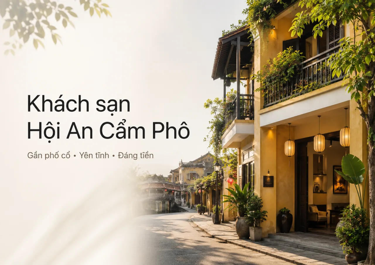 Khách sạn Hội An Cẩm Phô: Kinh nghiệm chọn nơi ở gần phố cổ, yên tĩnh và đáng tiền