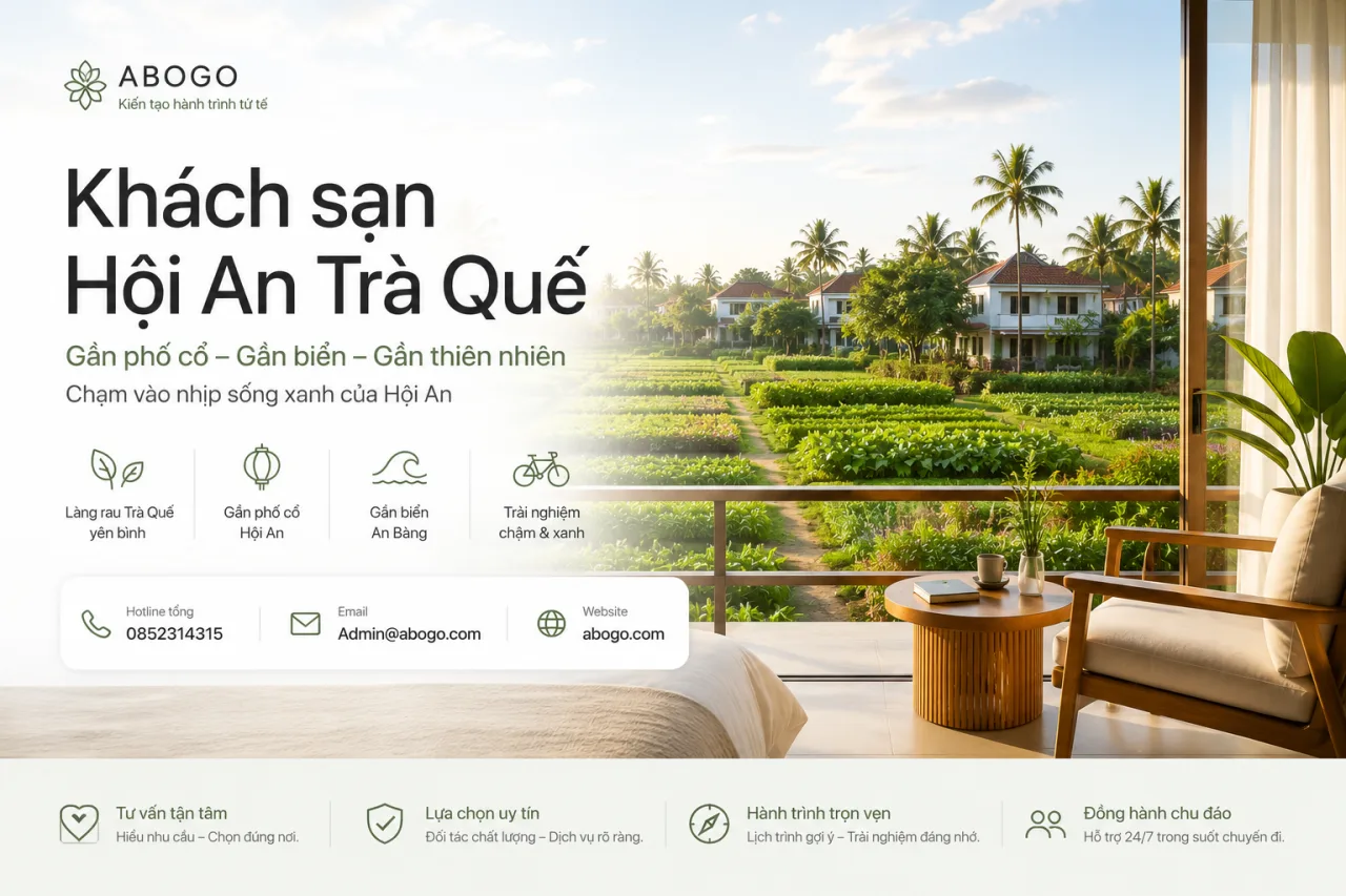 Khách sạn Hội An Trà Quế: Ở đâu để vừa gần phố cổ, vừa chạm vào nhịp sống xanh của Hội An?