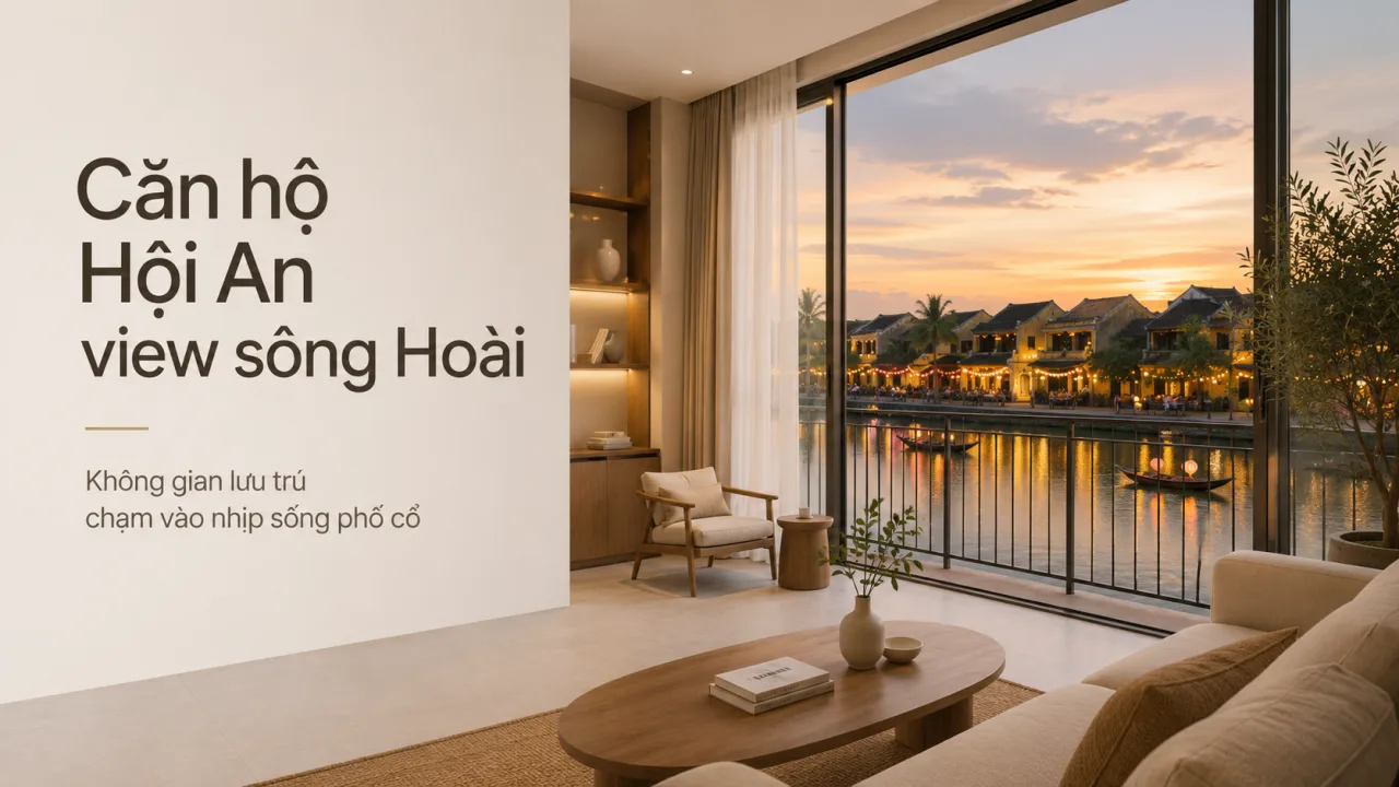 Căn hộ Hội An view sông Hoài: lựa chọn lưu trú dành cho người muốn chạm vào nhịp sống phố cổ