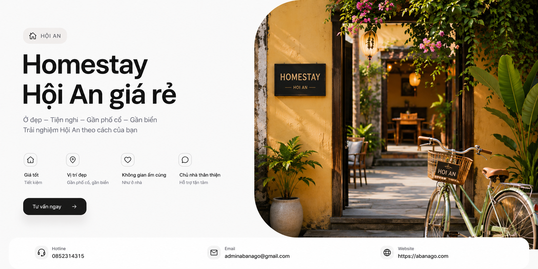Homestay Hội An giá rẻ: Kinh nghiệm chọn nơi ở đẹp, tiện, tiết kiệm cho chuyến đi đáng nhớ