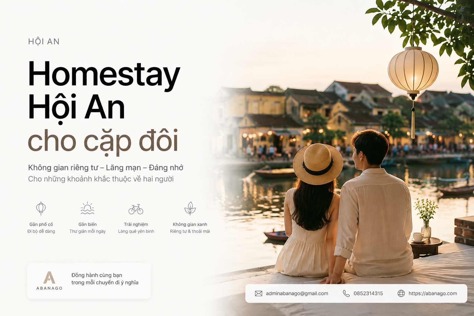 Homestay Hội An cho cặp đôi: Kinh nghiệm chọn nơi ở lãng mạn, riêng tư và đáng nhớ cùng Koaniva