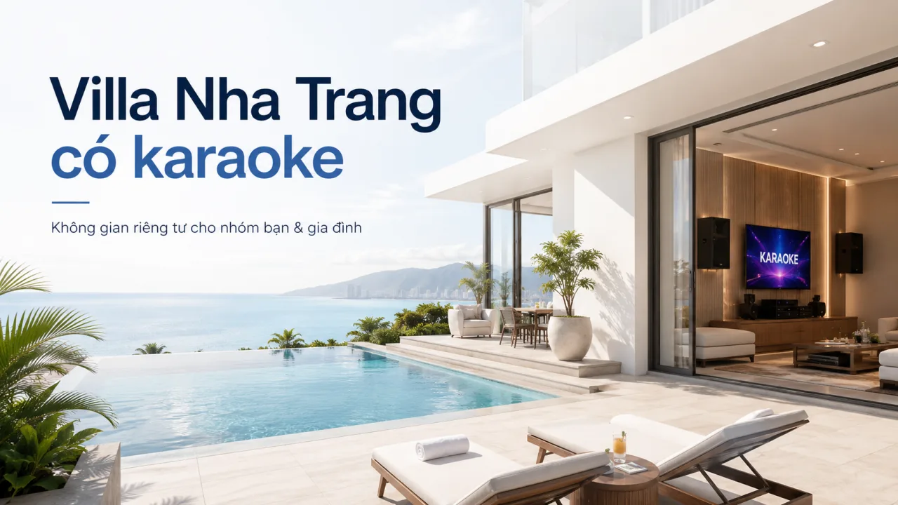 Villa Nha Trang có karaoke: Kinh nghiệm chọn căn phù hợp cho nhóm đông