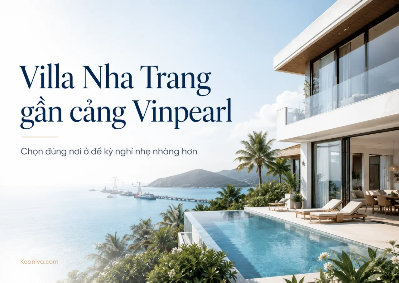Villa Nha Trang gần cảng Vinpearl: Chọn đúng nơi ở để kỳ nghỉ nhẹ nhàng hơn