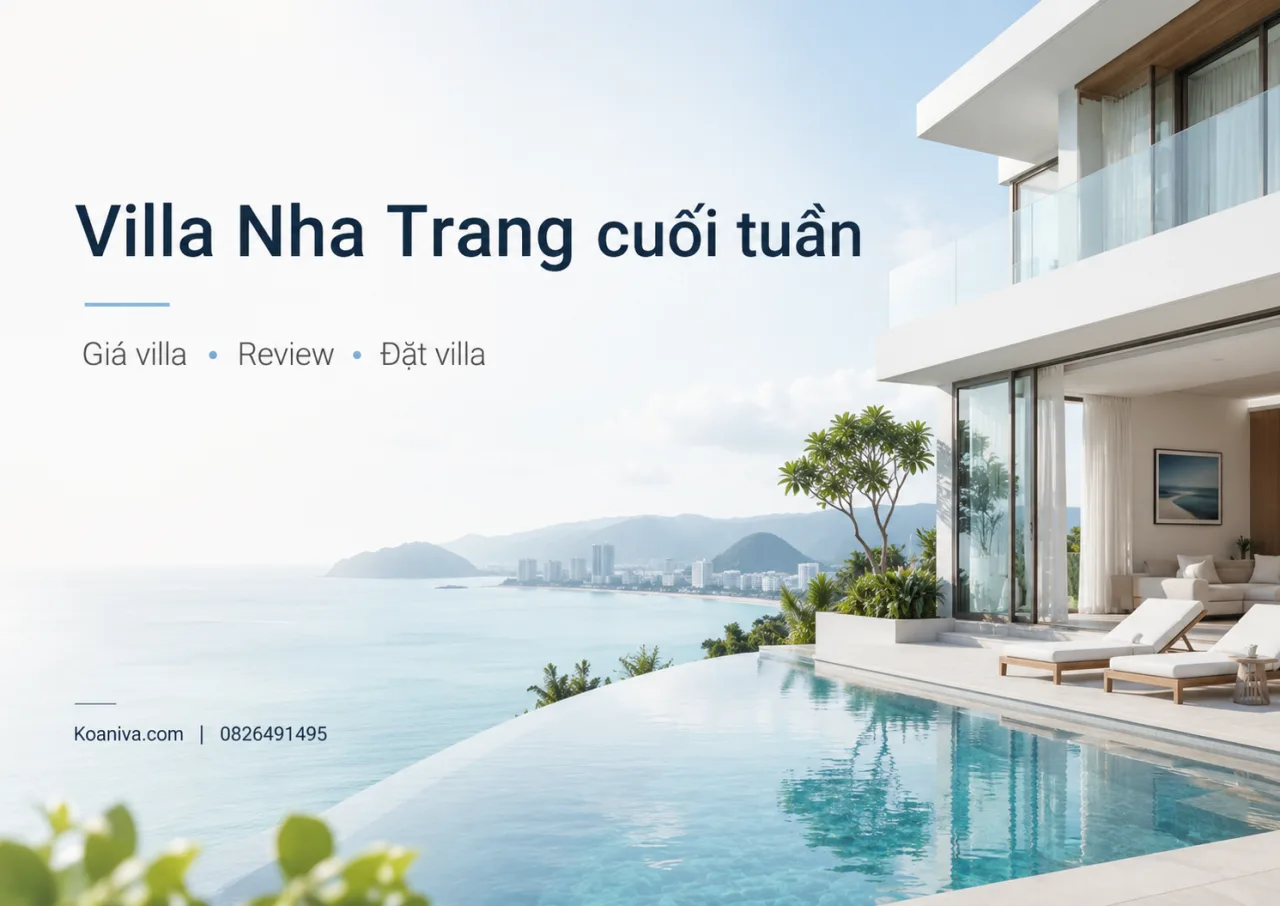 Villa Nha Trang cuối tuần: Bảng giá, kinh nghiệm review và hướng dẫn đặt villa phù hợp