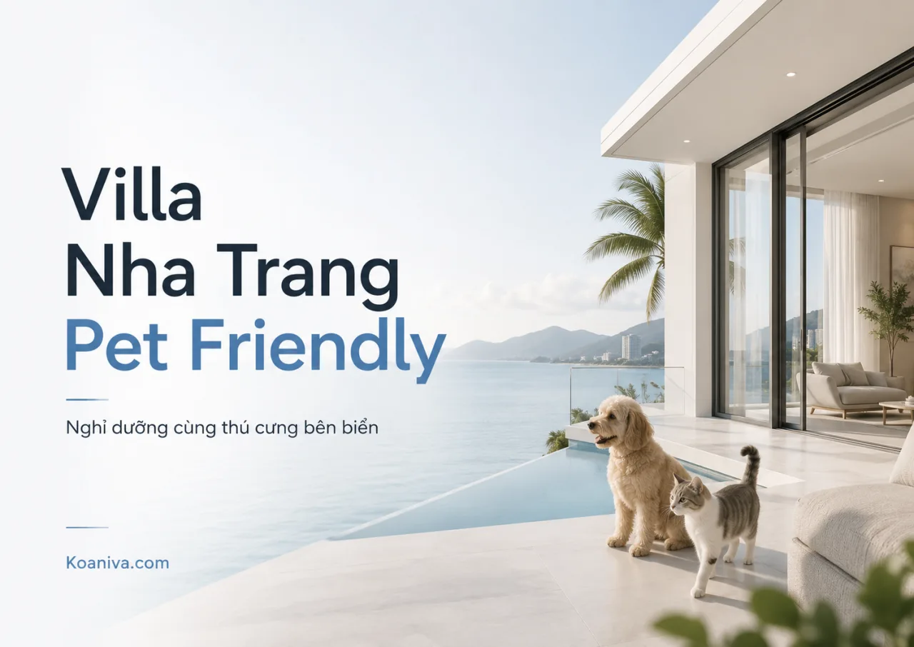 Villa Nha Trang pet friendly: Kinh nghiệm chọn, giá và cách đặt phù hợp