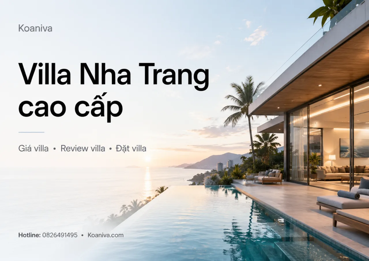 Villa Nha Trang cao cấp: Bảng giá, kinh nghiệm review và cách đặt villa phù hợp