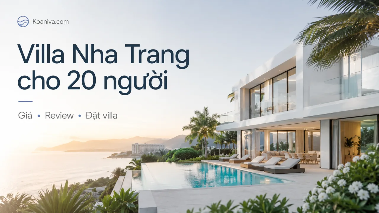 Villa Nha Trang cho 20 người: Bảng giá, review và kinh nghiệm đặt villa phù hợp