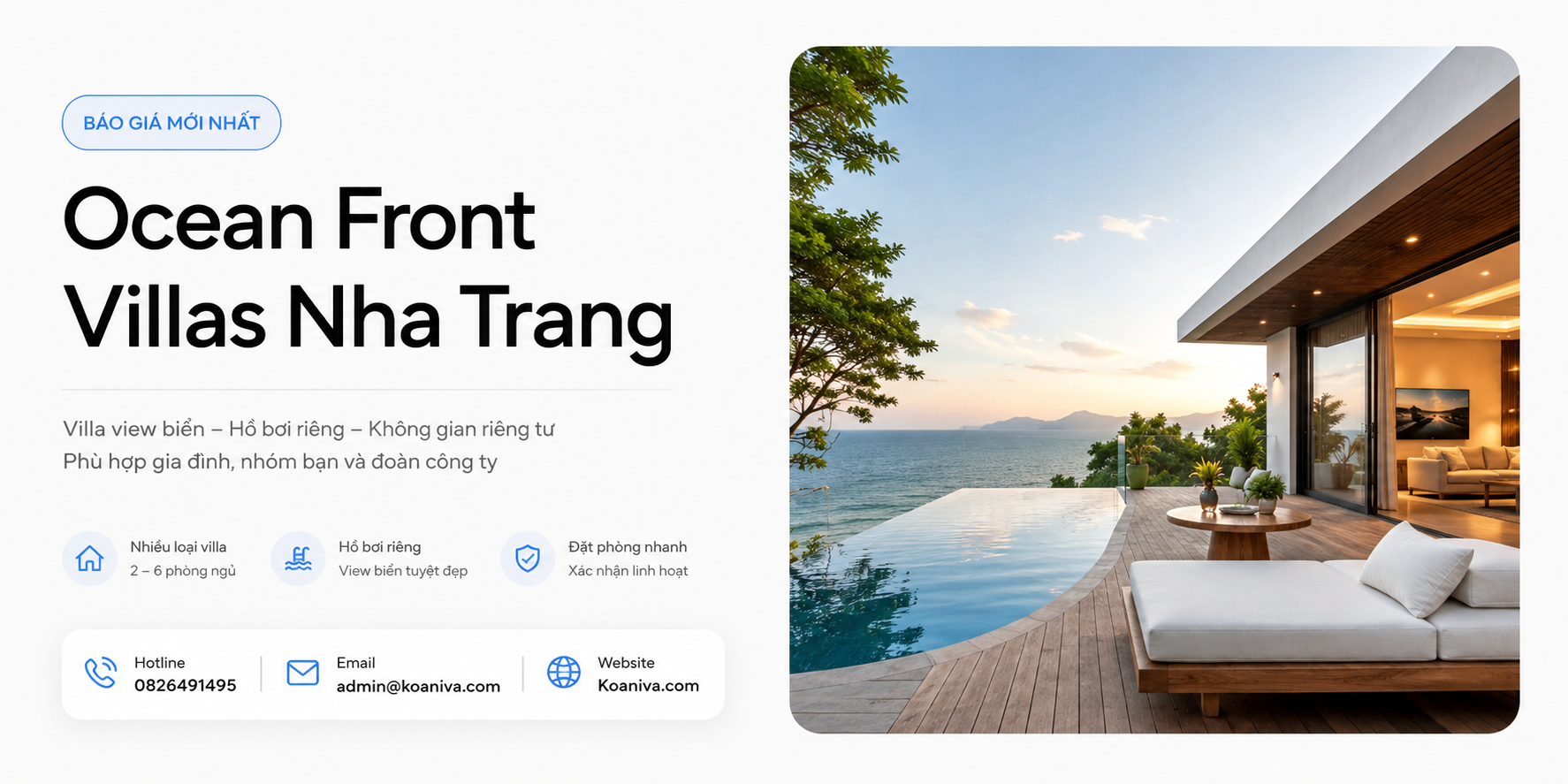 Báo Giá Ocean Front Villas Nha Trang Mới Nhất – Review Và Kinh Nghiệm Đặt Villa