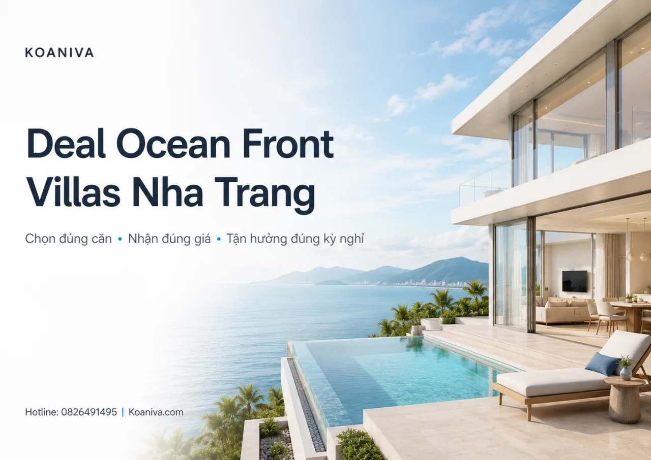 Deal Ocean Front Villas Nha Trang: Chọn đúng căn, nhận đúng giá, tận hưởng đúng kỳ nghỉ