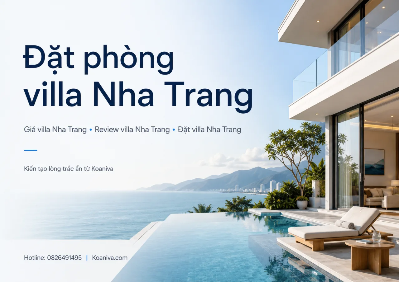 Đặt phòng villa Nha Trang: Kinh nghiệm chọn villa đẹp, giá phù hợp và an tâm hơn