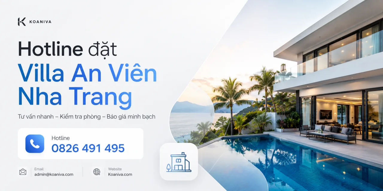 Hotline đặt villa An Viên Nha Trang: tư vấn nhanh, kiểm tra phòng và báo giá minh bạch