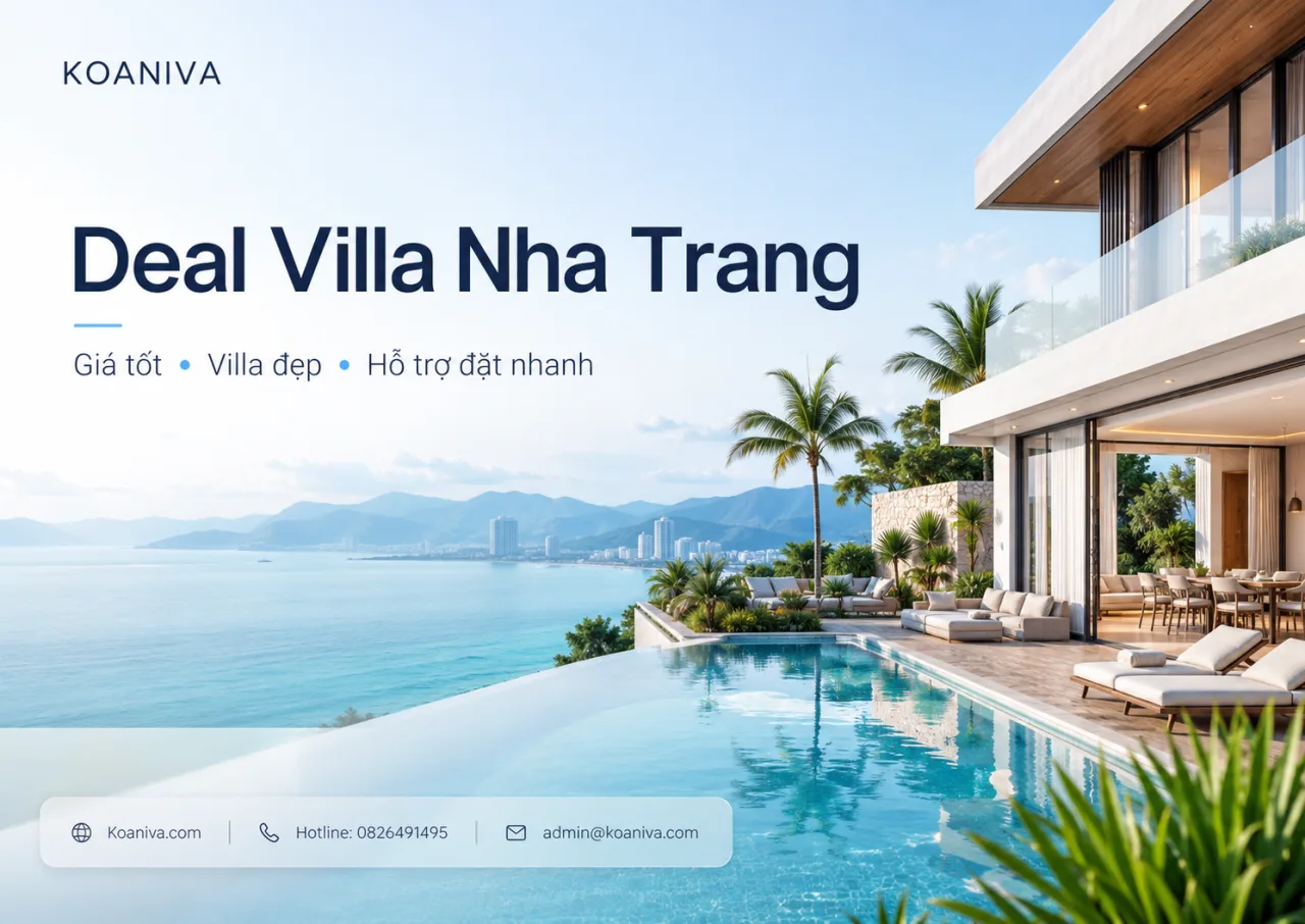 Deal Villa Nha Trang Giá Tốt: Kinh Nghiệm Chọn Villa Đẹp, Đúng Giá Và An Toàn