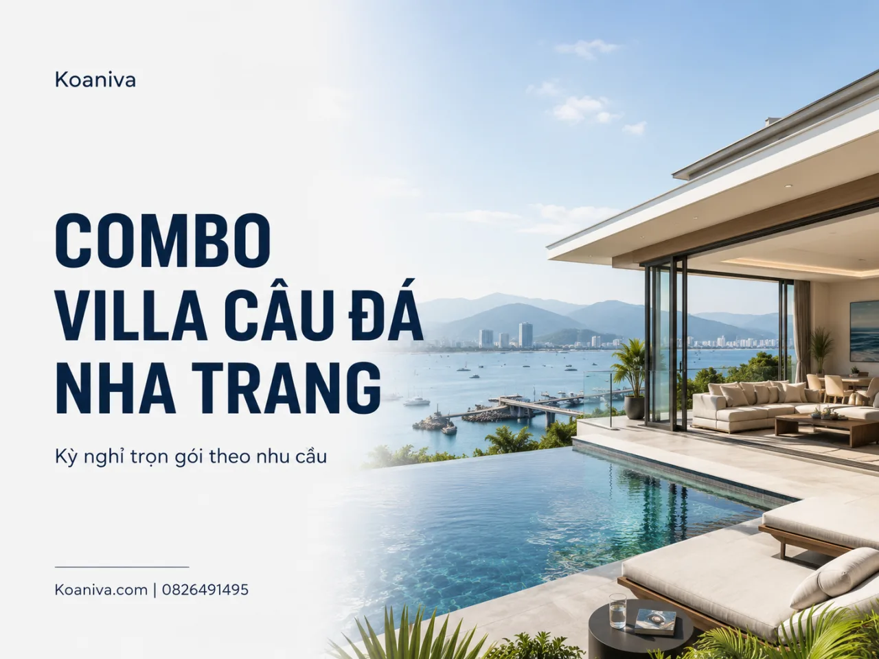 Combo villa Cầu Đá Nha Trang trọn gói, tiện lợi