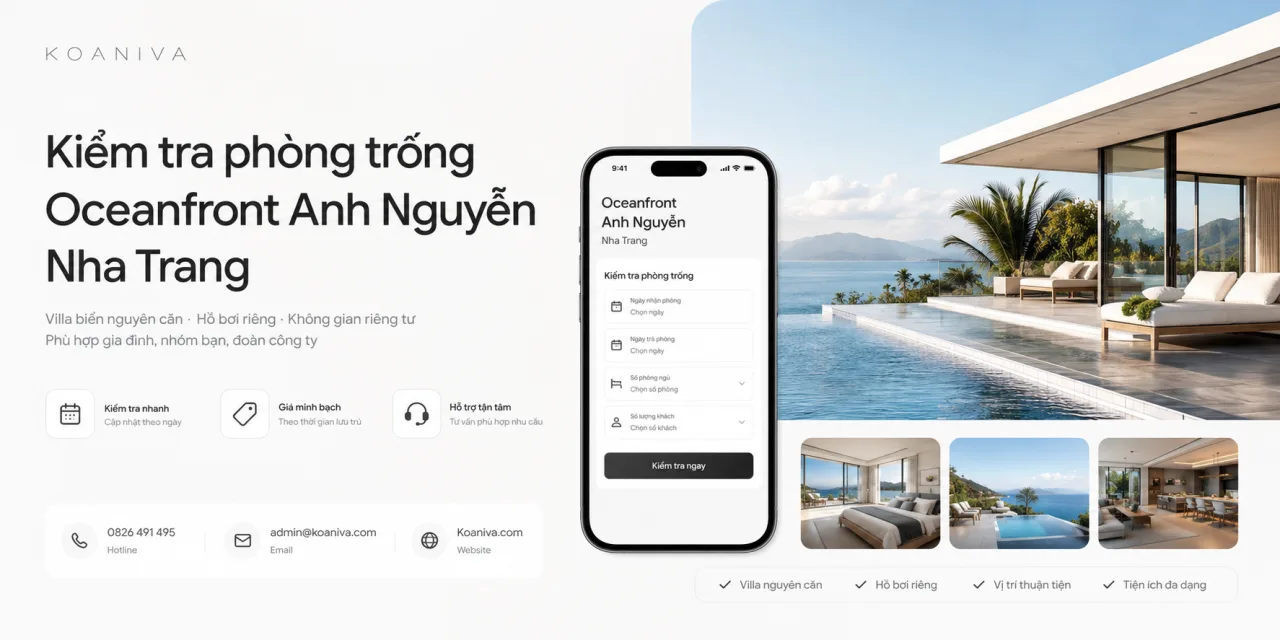 Kiểm Tra Phòng Trống Oceanfront Anh Nguyễn Nha Trang Nhanh, Chính Xác