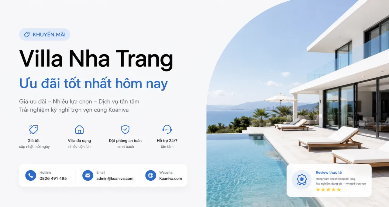 Khuyến Mãi Villa Nha Trang: Cập Nhật Giá Tốt, Kinh Nghiệm Đặt Villa Và Review Chi Tiết
