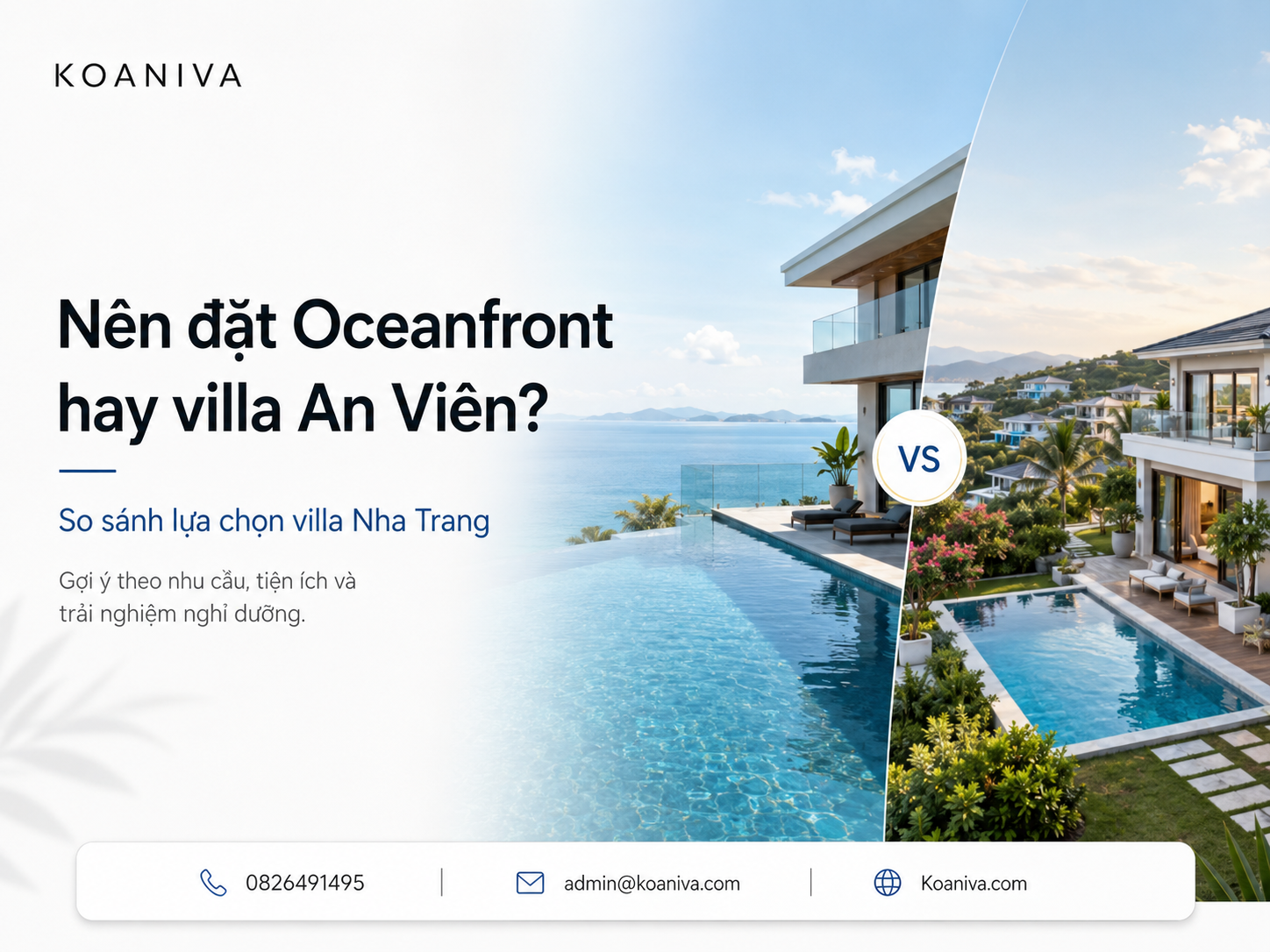 Nên đặt Oceanfront Nha Trang hay villa An Viên Nha Trang?