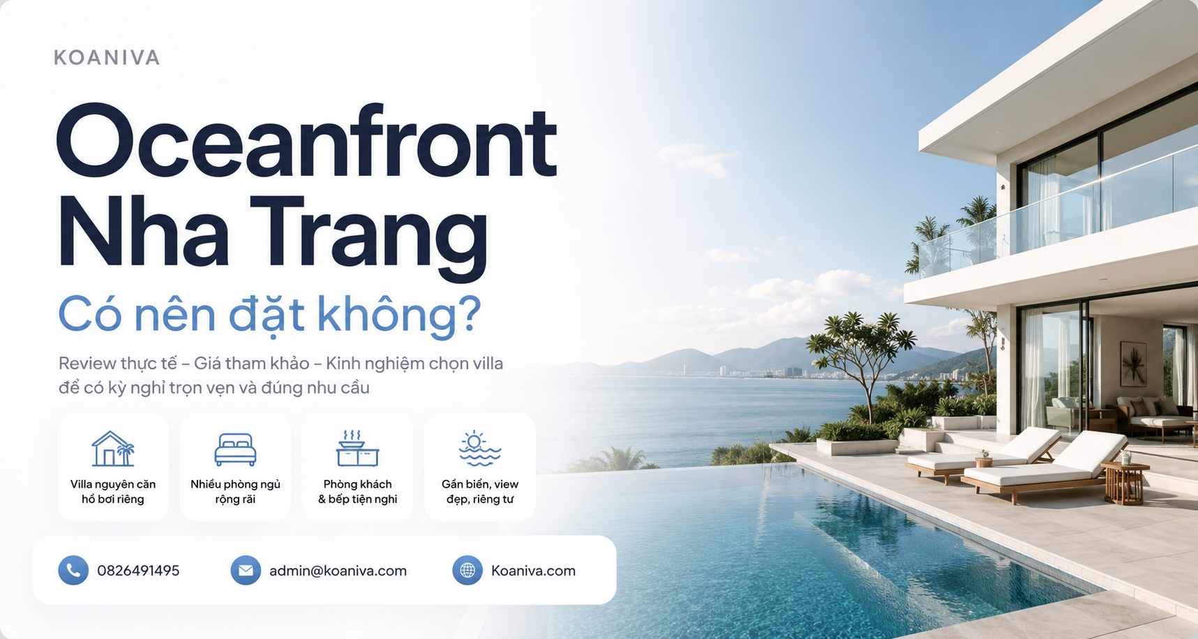Oceanfront Nha Trang Có Nên Đặt Không? Review Thực Tế, Giá Và Kinh Nghiệm Chọn Villa