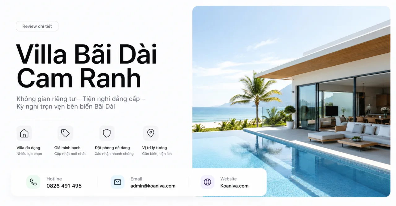 Review villa Bãi Dài Cam Ranh: Giá, trải nghiệm và kinh nghiệm đặt villa phù hợp