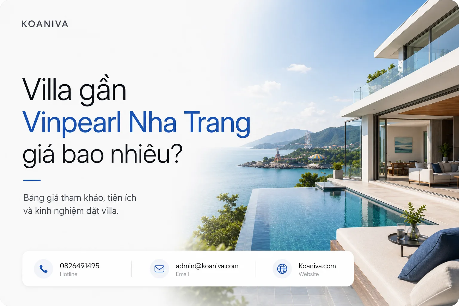 Villa gần Vinpearl Nha Trang giá bao nhiêu? Bảng giá tham khảo và kinh nghiệm đặt