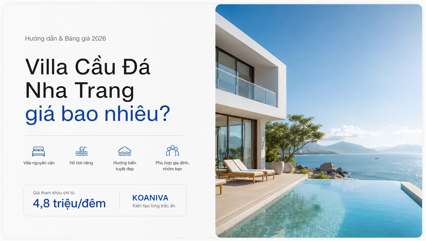 Villa Cầu Đá Nha Trang giá bao nhiêu? Bảng giá tham khảo mới nhất