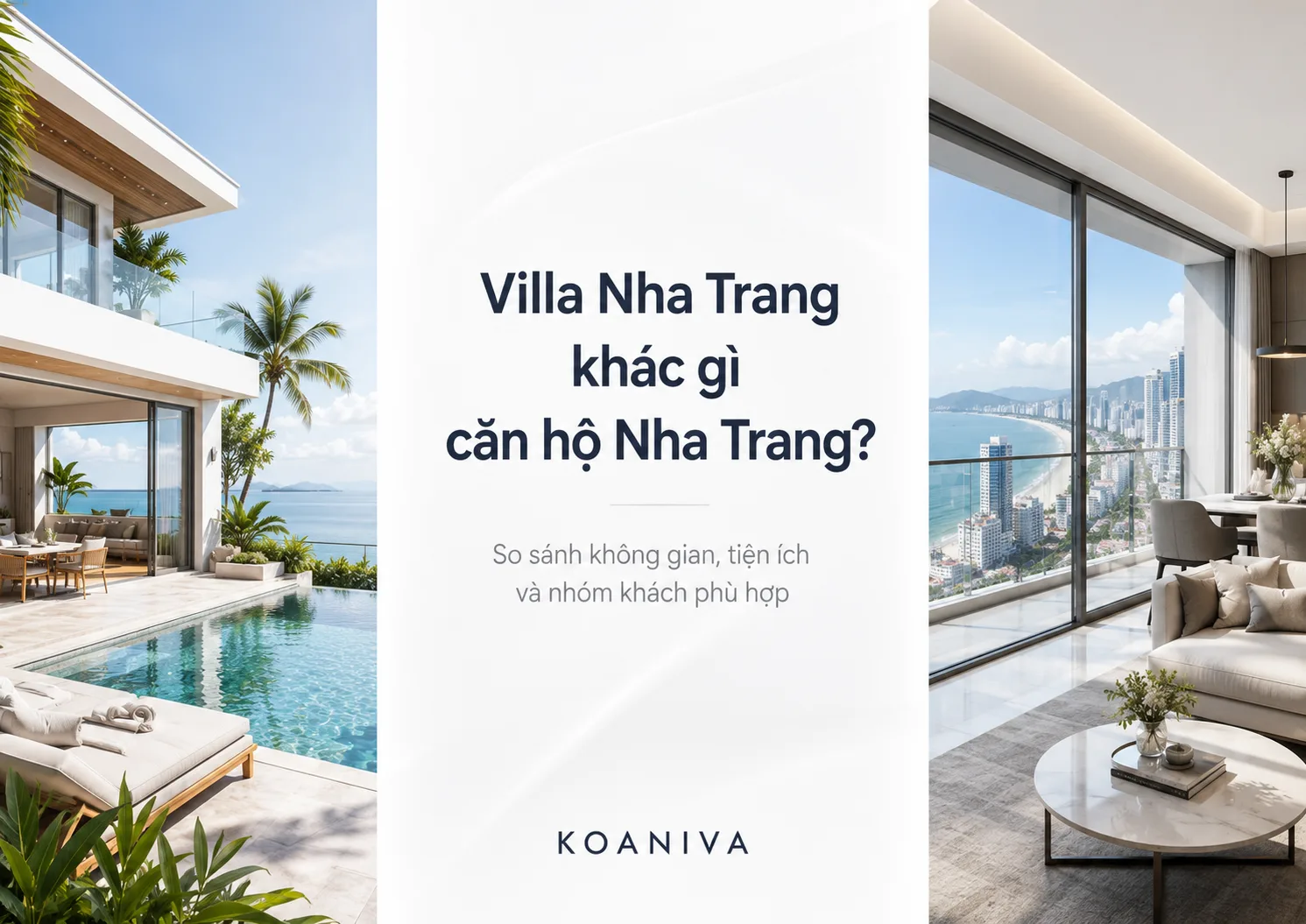  Villa Nha Trang khác gì căn hộ Nha Trang? So sánh chi tiết trước khi đặt